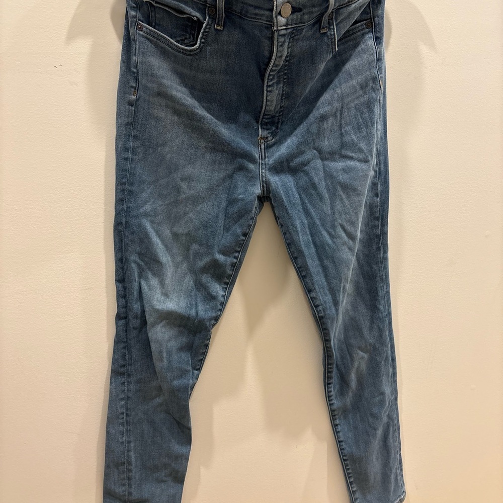 Denim Forum Lola High Rise Skinny Jeans - Blue
